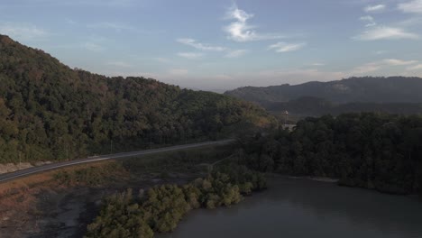 Amanecer-En-La-Isla-Tropical-De-Malasia-Langkawi,-Océano-Pacífico