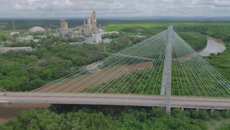 the mauricio báez bridge is a cable-stayed bridge near san pedro de macorís, located in the east of the dominican republic