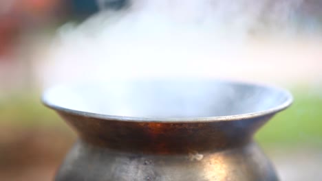 cooking steam smog from pot