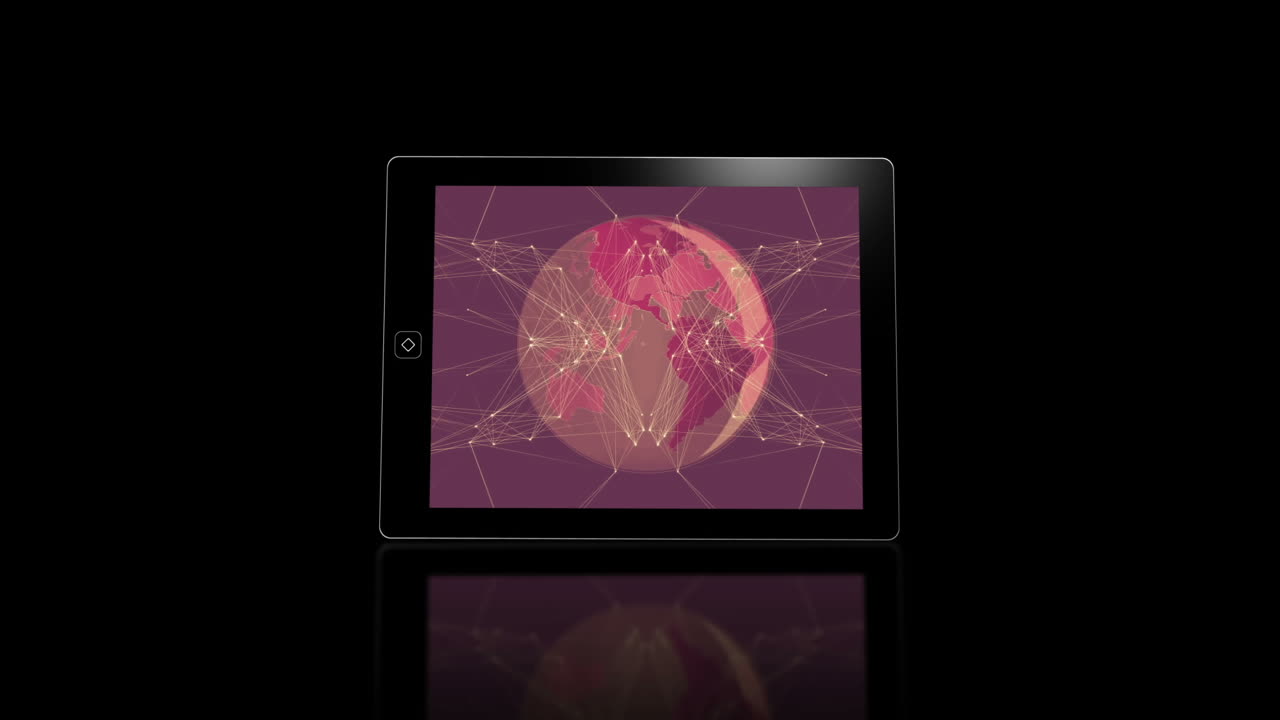 pantallas de dispositivos multimedia que muestran un diseño abstracto