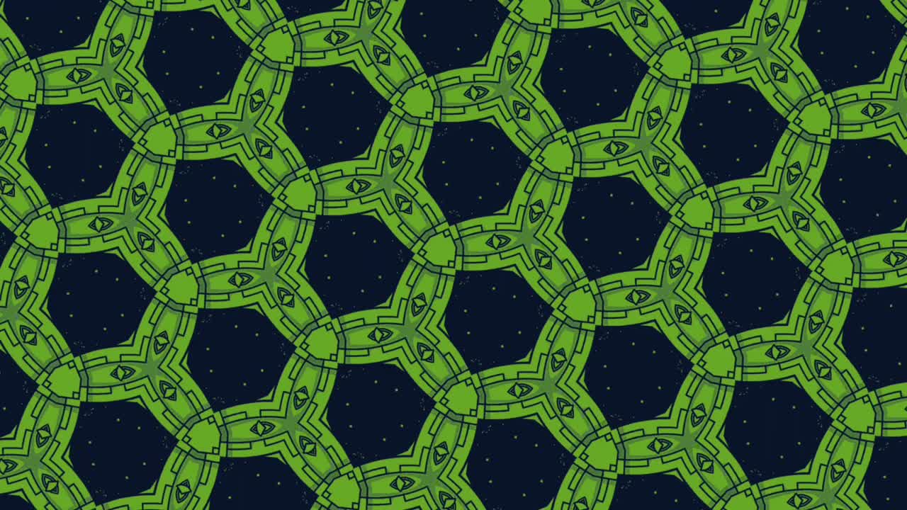 круглые зеленые фигуры сливаются и прокручиваются вниз - живые обои