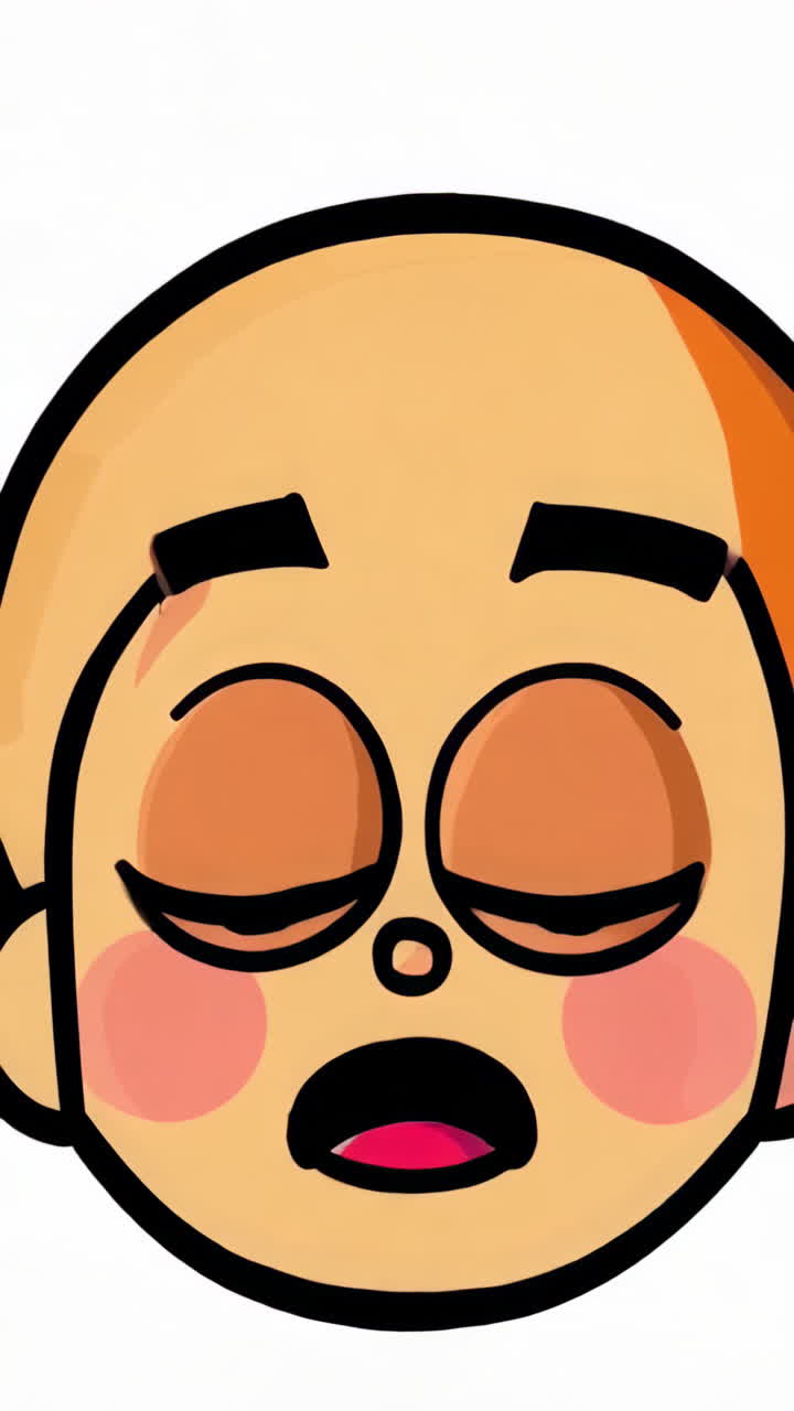 Cartoon Boy Character with Various Expressions