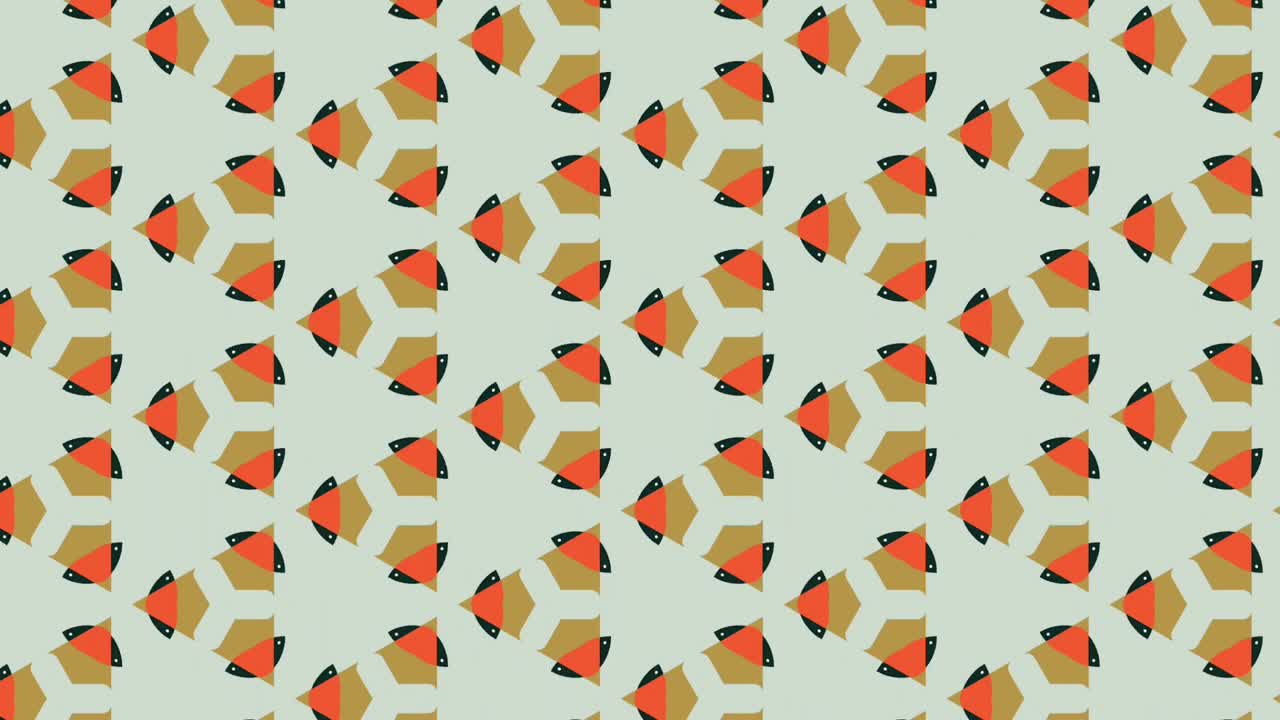 símbolo colorido y vibrante dispuesto simétricamente sobre papel deslizándose hacia abajo