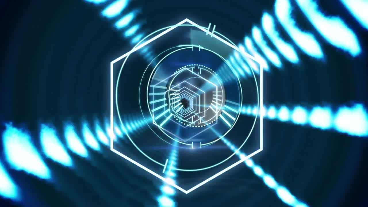 모양 위의 범위 스캐닝의 애니메이션