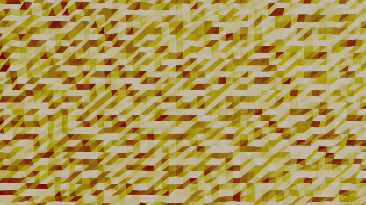 animación de renderizado 3d de fondo geométrico amarillo naranja