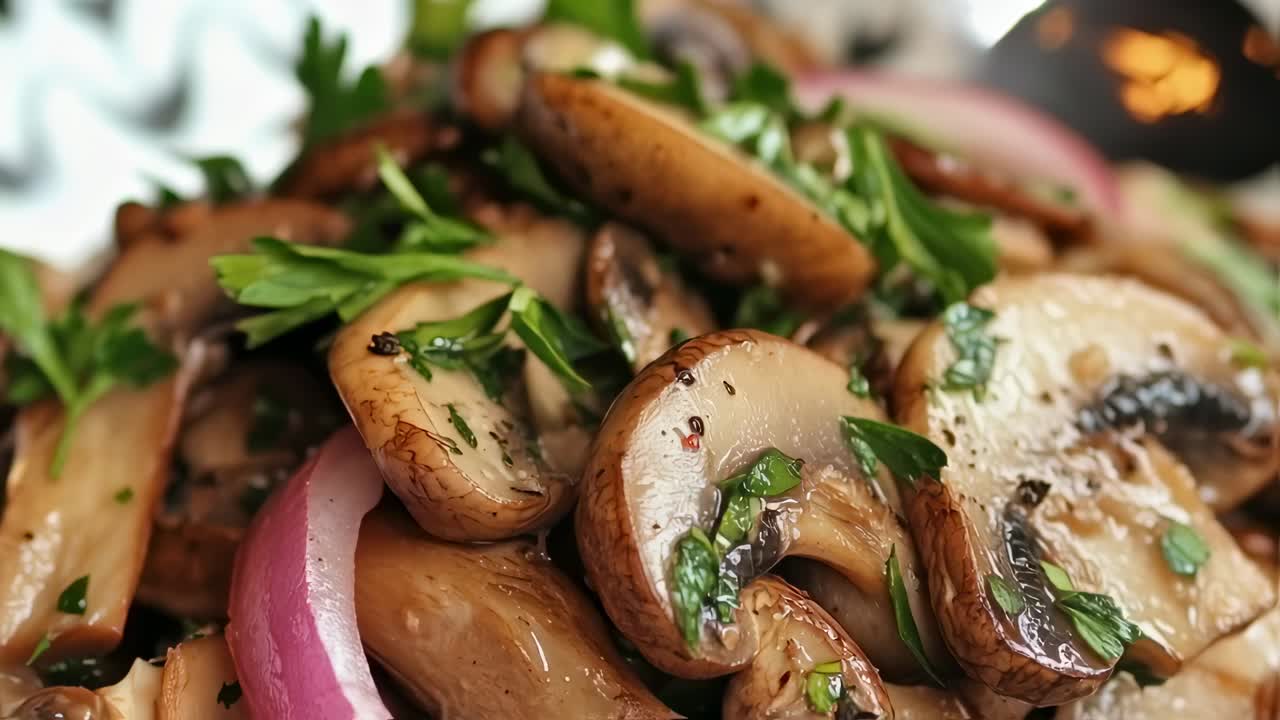 Seared Mushrooms with Parsley