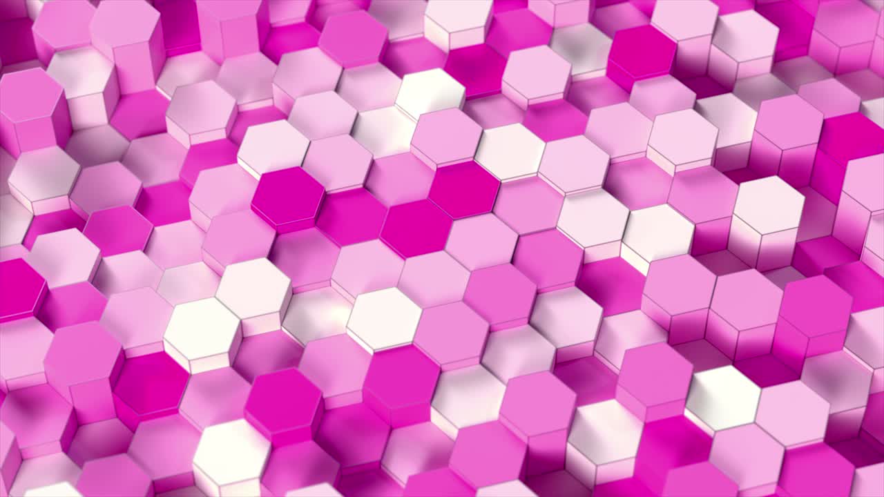 bright color technology hexagon pattern background - loop