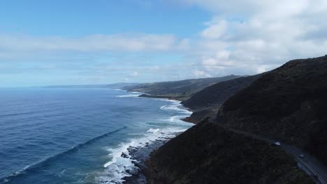great budget spot on the great ocean road for backpackers in australia filmed with a drone