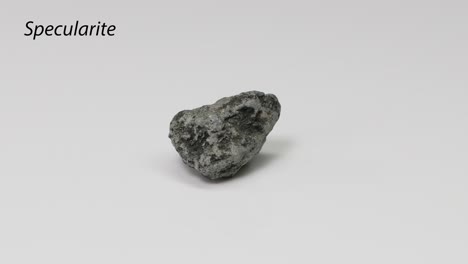 rotating view of a specularite rock sample