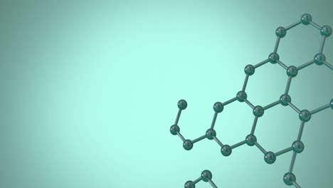 Animation-of-3d-micro-of-molecules-on-green-background