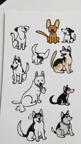 cute cartoon dogs stickers