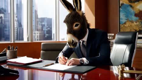 donkey politician in office