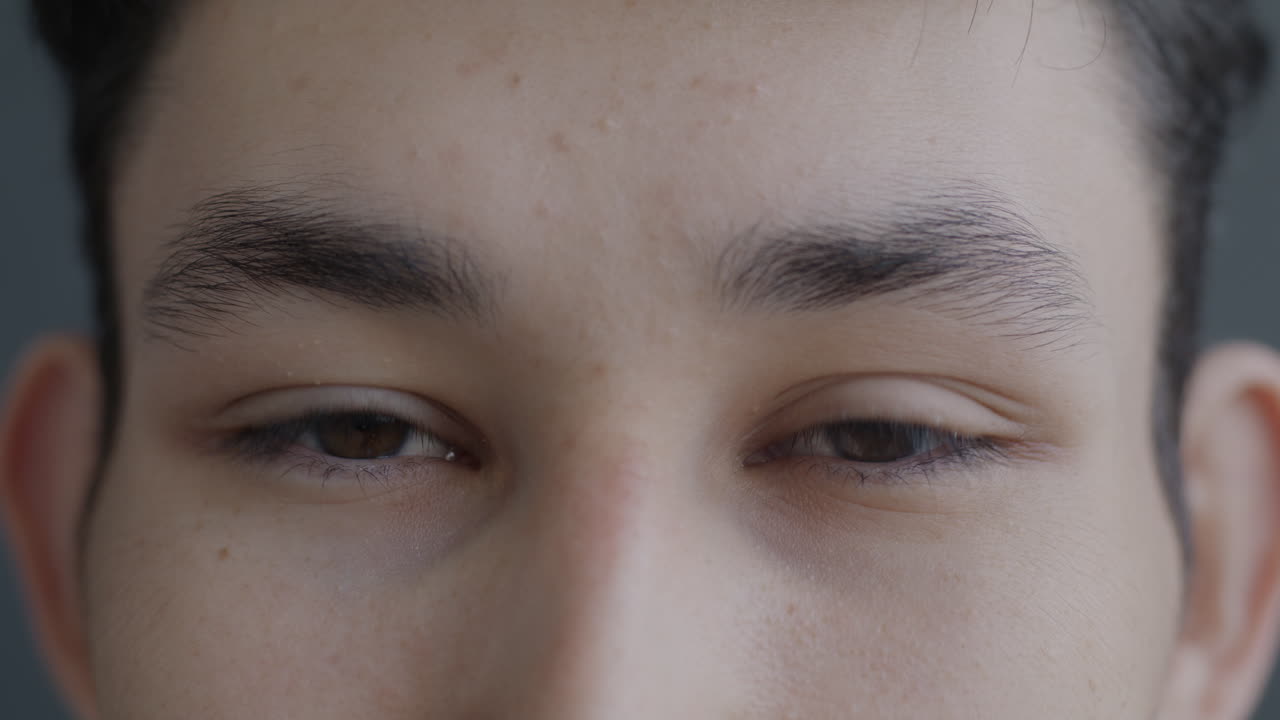 남자 얼굴의 클로즈업