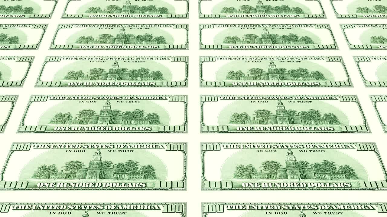 100달러 지폐의 뒷면은 3d로 여 있습니다.
