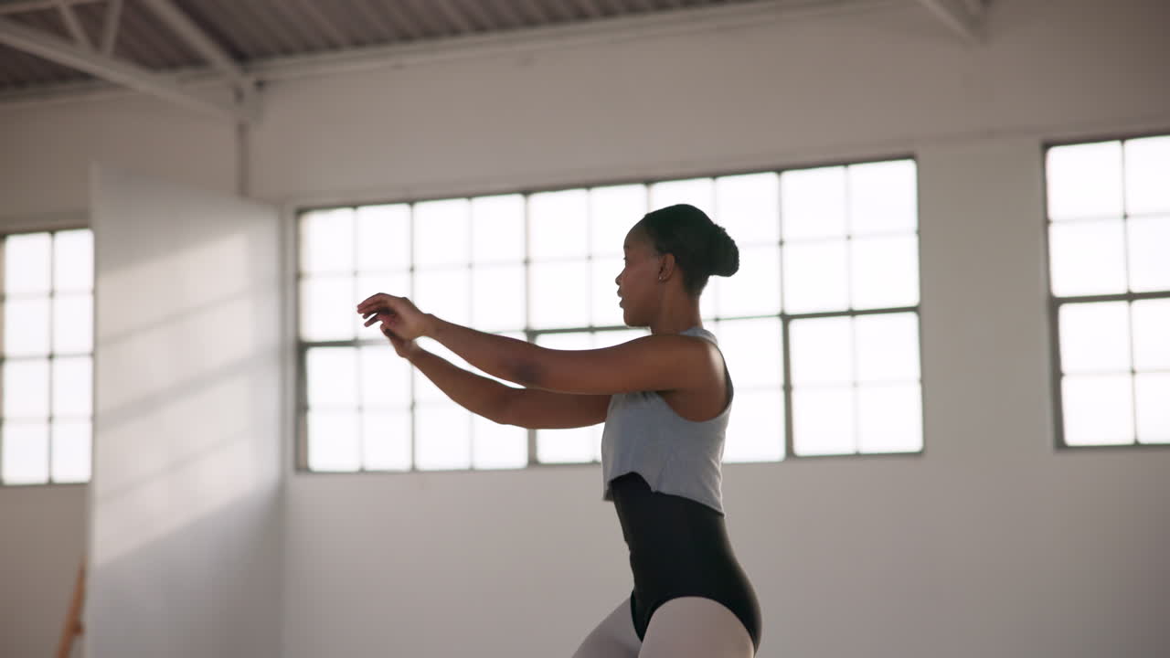 Ballet, woman and stretching back in dance