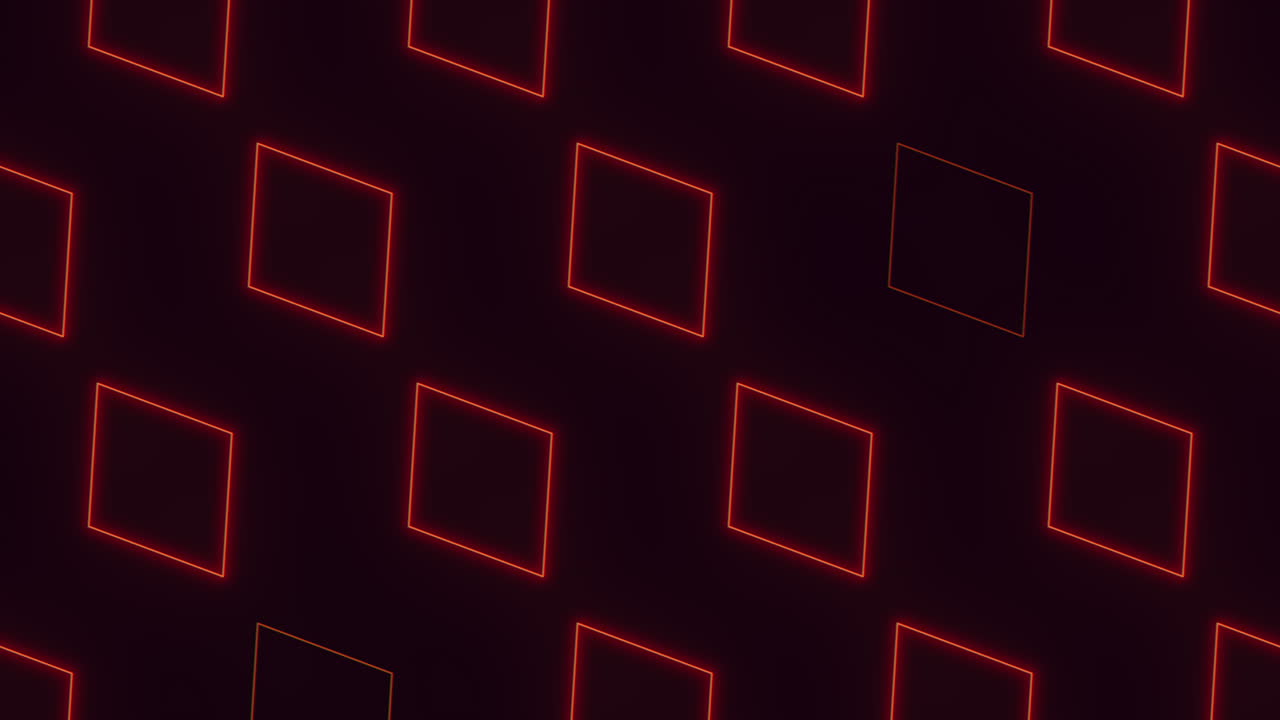 검은 바탕에 빨간 사각형 격자