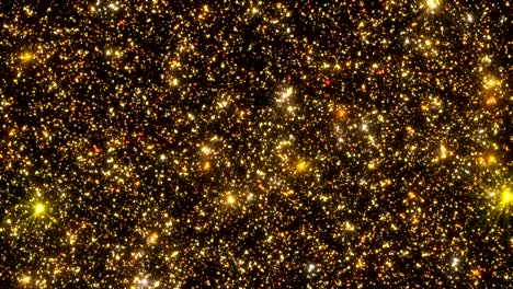 golden particles glitter glamour rain