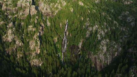 Torrent-with-water-flowing-in-Valmalenco-valley-of-Valtellina-in-summer-season,-Northern-Italy