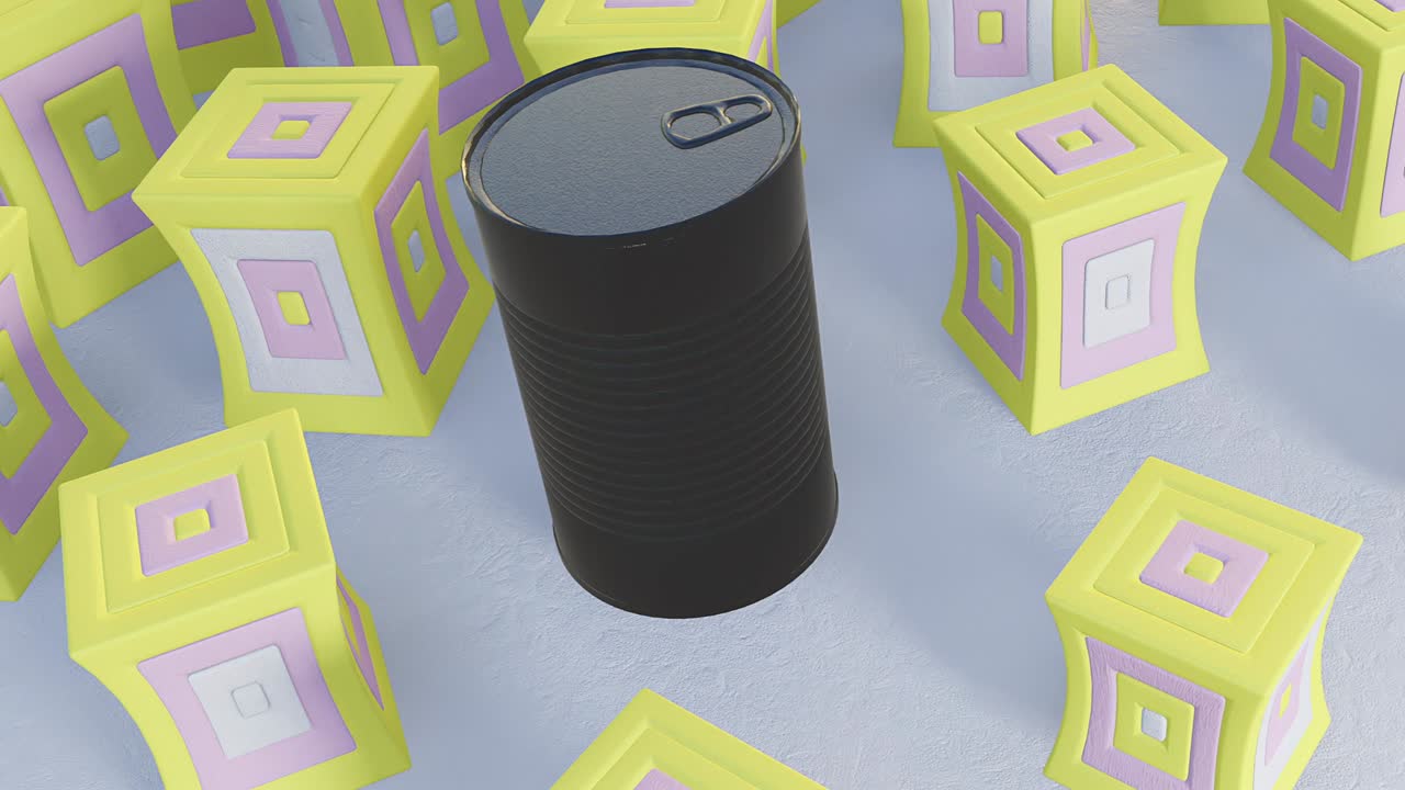 minimal motion 3d art. concepto de promoción en las redes sociales. diseño de movimiento de bucle video 4k.