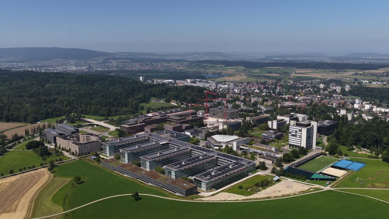 ETH Hönggerberg, Zürich, Schweiz – campus, uddannelse, forskningsinstitution, luftfoto