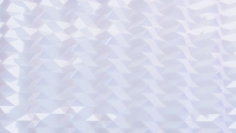 estilo creativo abstracto blanco bajo fondo poli en 4k. ondas abstractas se mueven en superficie brillante en bucle. animación suave y sin costuras. simple bg geométrico minimalista.
