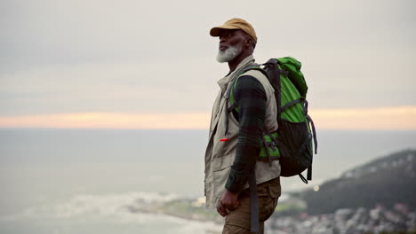 a hiker overlooking a scenic view