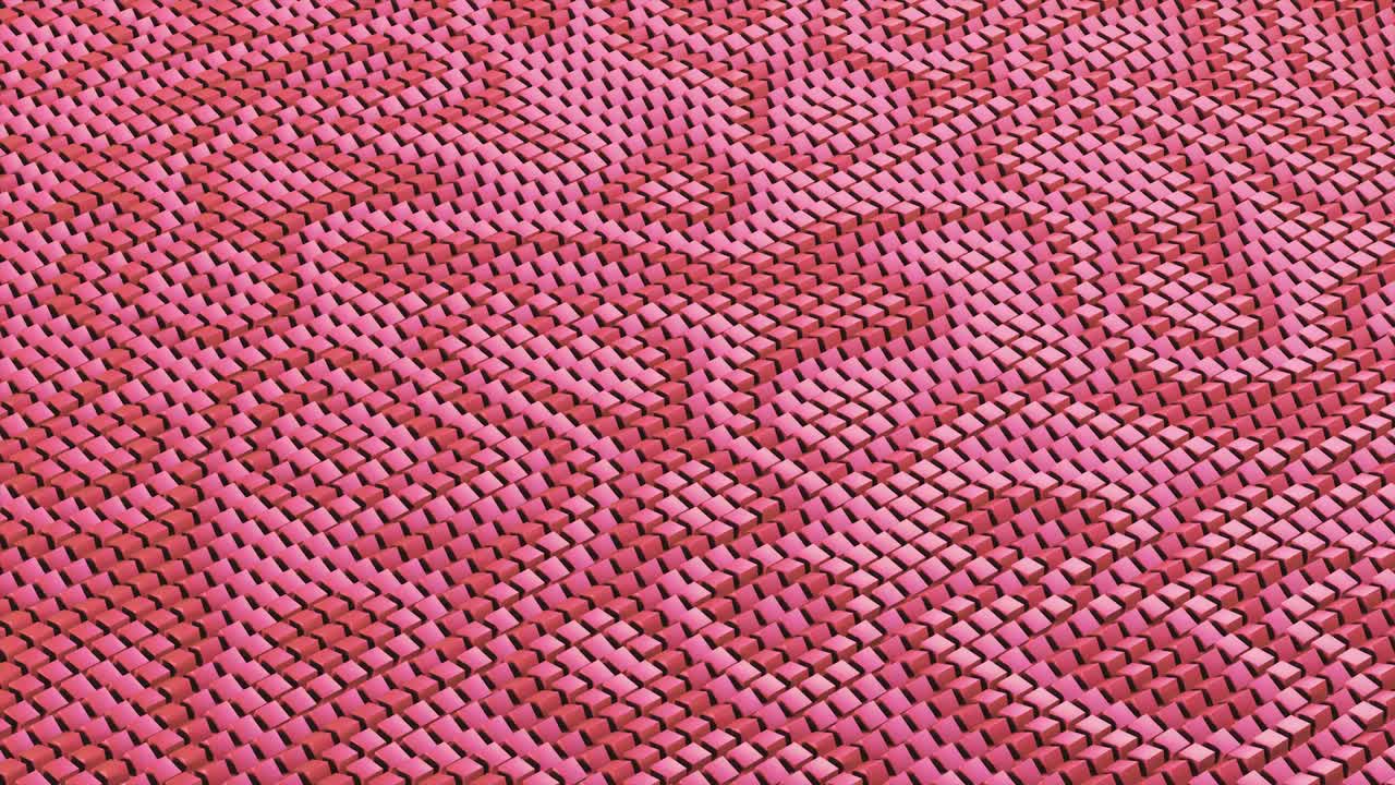 el colorido bucle del cubo ondulante