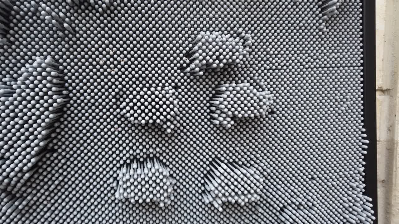 아트 3d 추상 패턴: 플라스틱 손의 배경