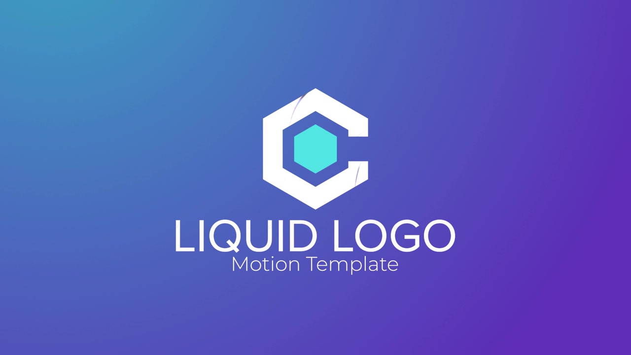 Abstract Liquid Logo Reveal Motion Graphics Template