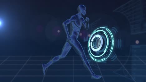 Animation-of-human-running-with-scope-scanning-and-data-processing