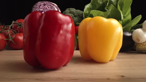 Zoom-out-macro-video-of-colorful-peppers