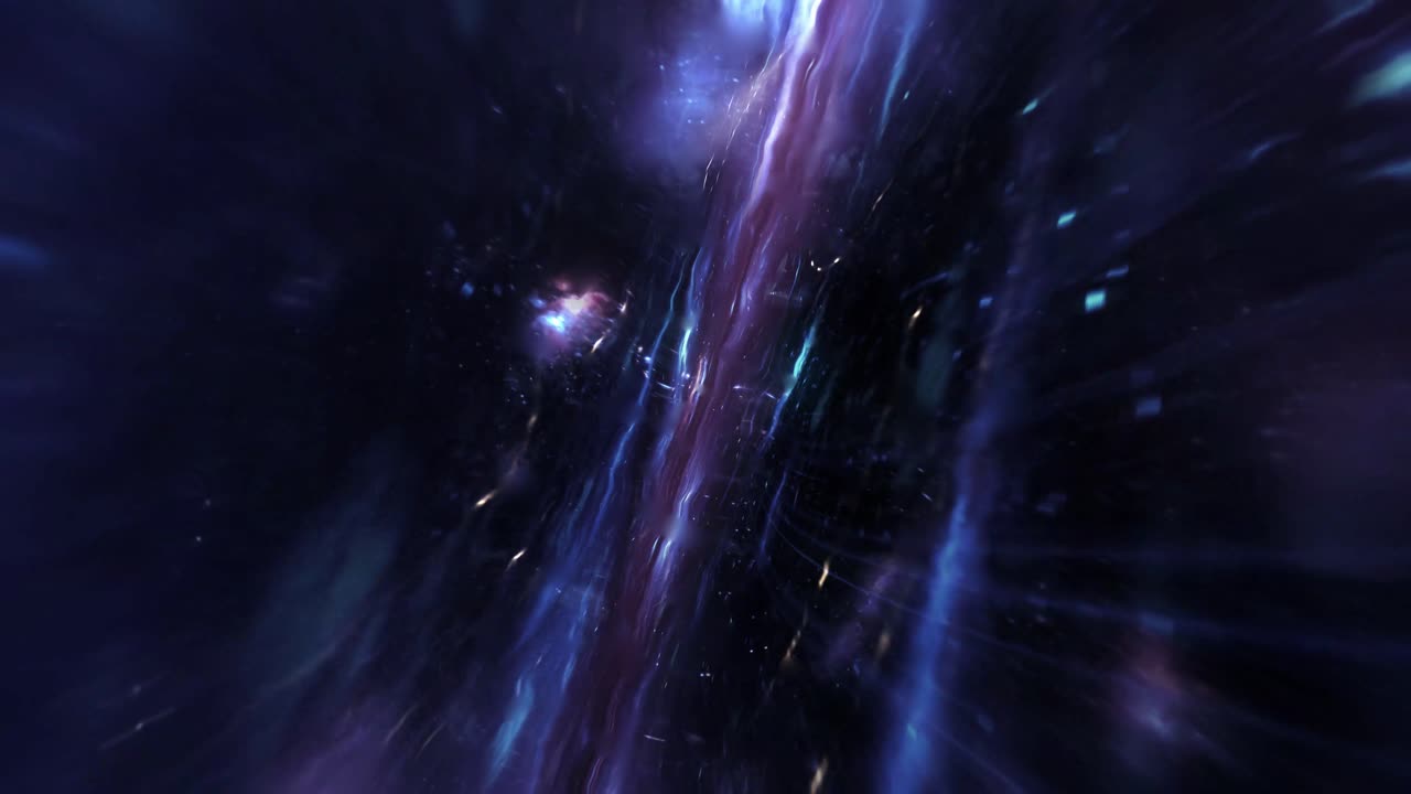 Alien technology warping space and time, cosmic background