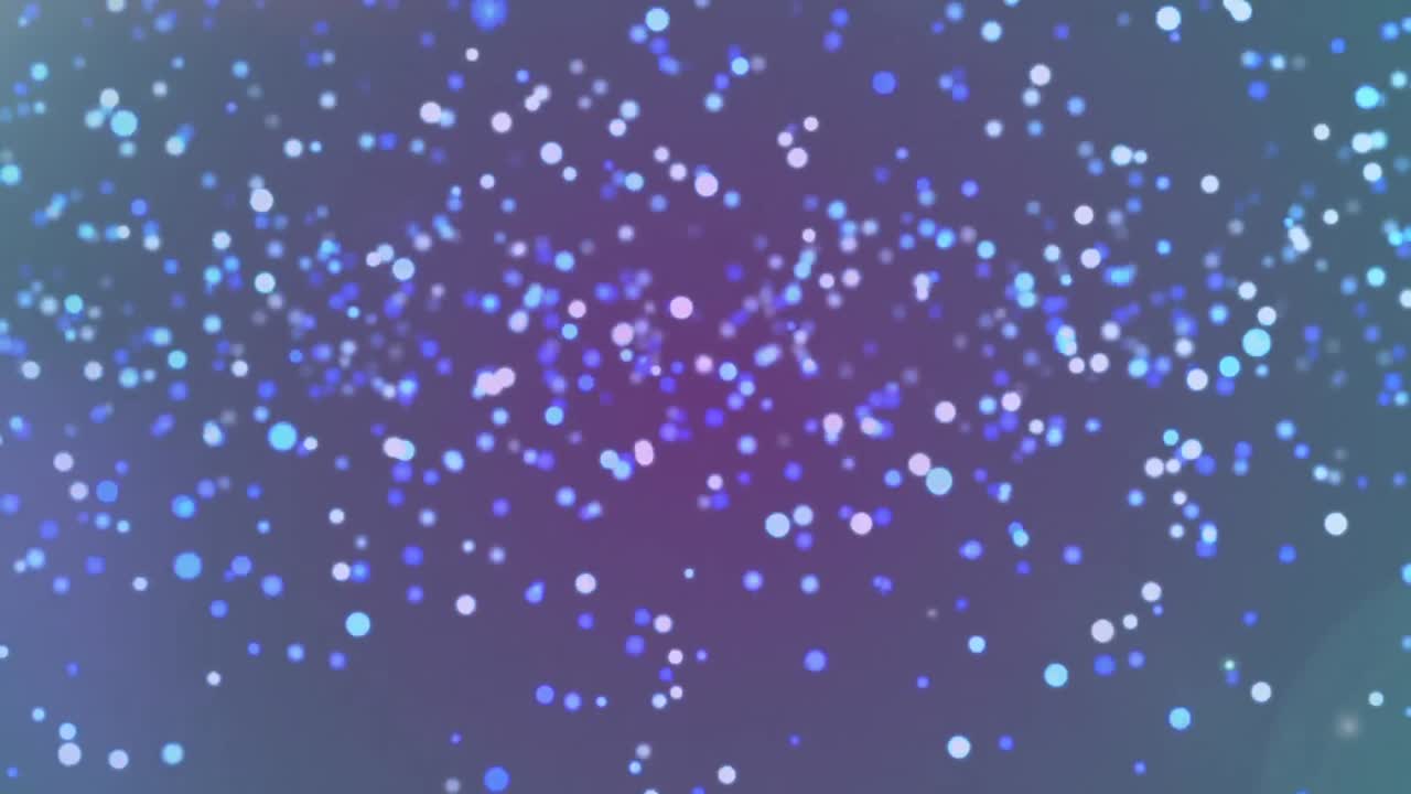 검은 바탕에 움직이는 보라색 빛의 반점이