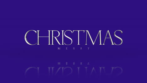 elegance and fashion merry christmas text on blue gradient