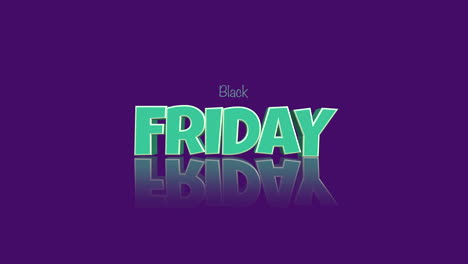 texto de dibujos animados de viernes negro en gradiente púrpura