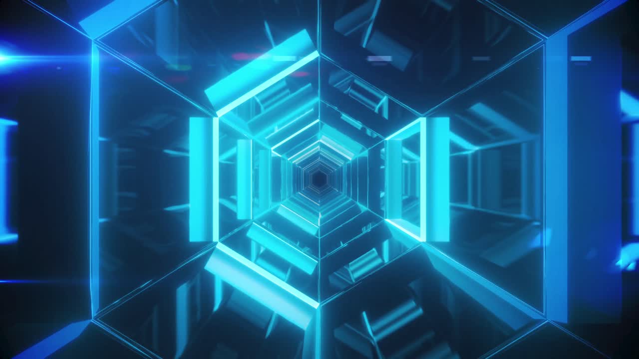 빛나는 모양의 애니메이션이 원활한 움직임으로 움직입니다.