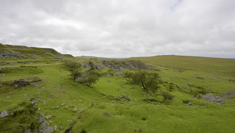 scenic welsh quarry landscape