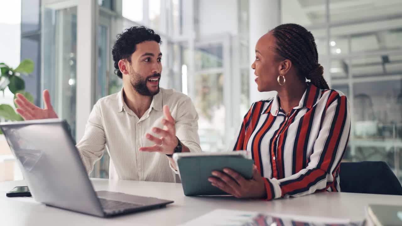 Excited Business Colleagues Celebrating Success in the Office
