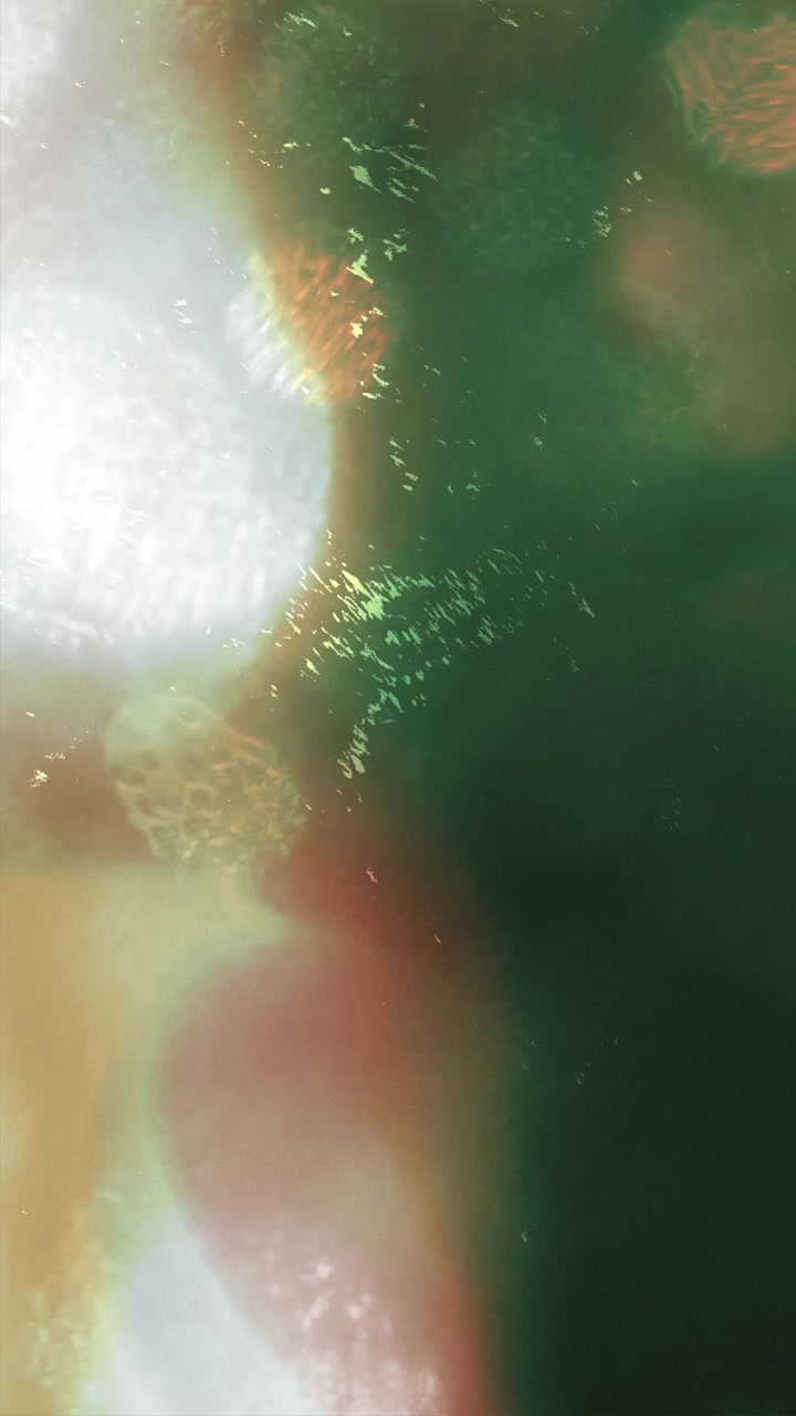 Abstract Light Leaks and Bokeh Transitions on Black Background