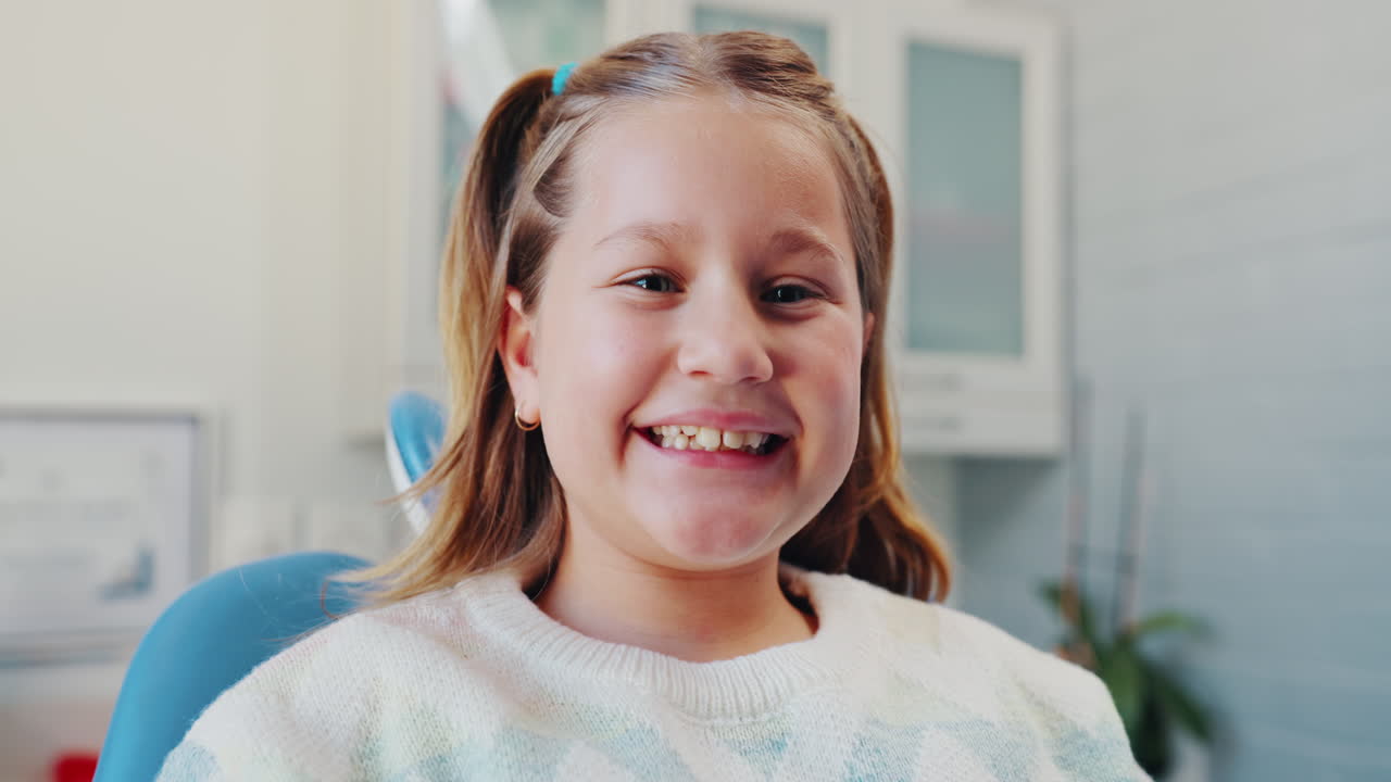 Girl at the dentist