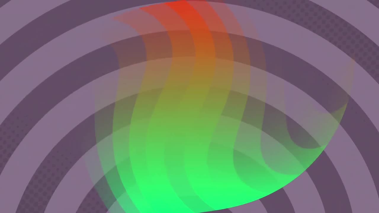 보라색 원과 무 ⁇  루프에 대한 패턴의 애니메이션