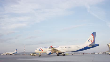 airplanes at the airport