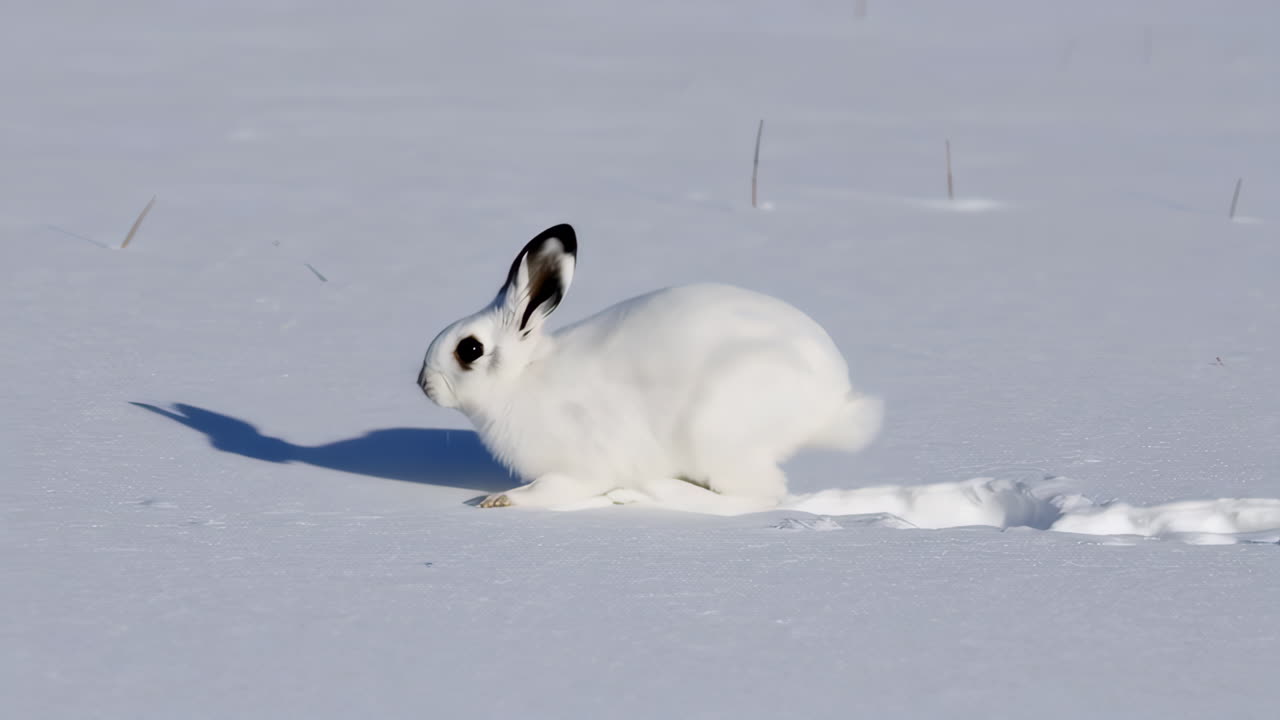 White Rabbit in Snow