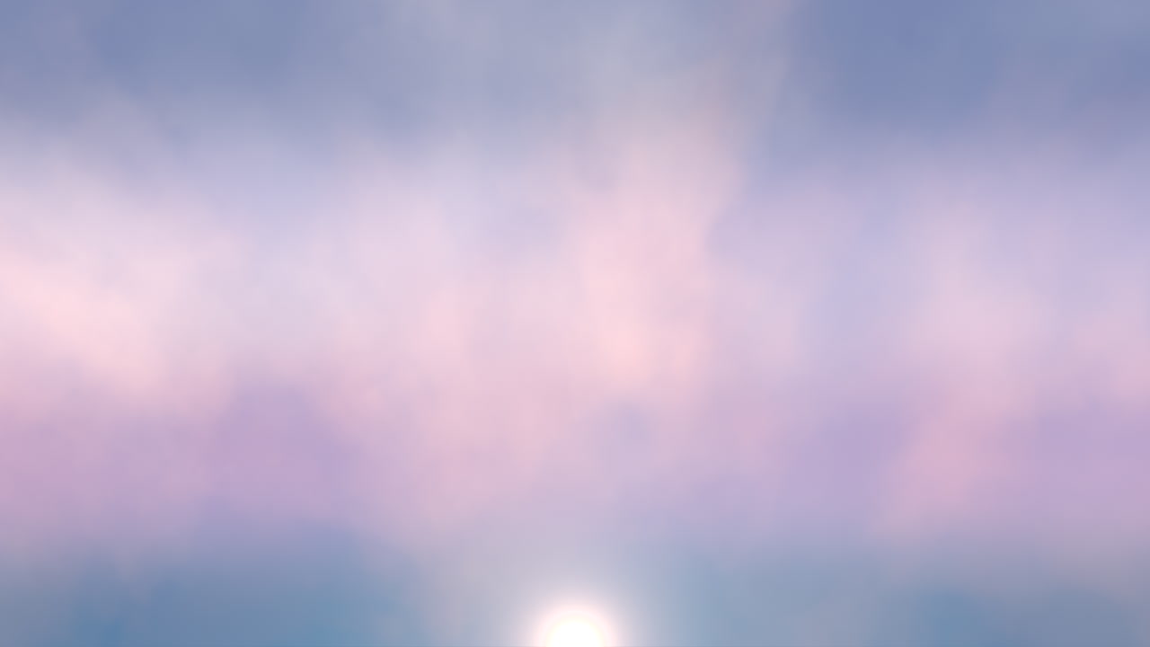 일출 하늘에 파란색과 보라색 구름