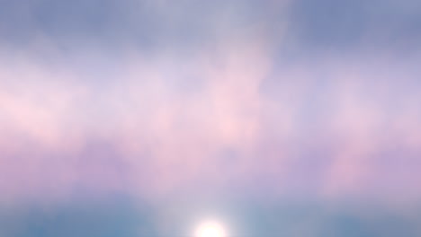 nubes azules y moradas en el cielo del amanecer
