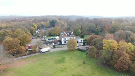 Kings-Oak-Pub-High-Beach-Epping-forest-UK-aerial-footage