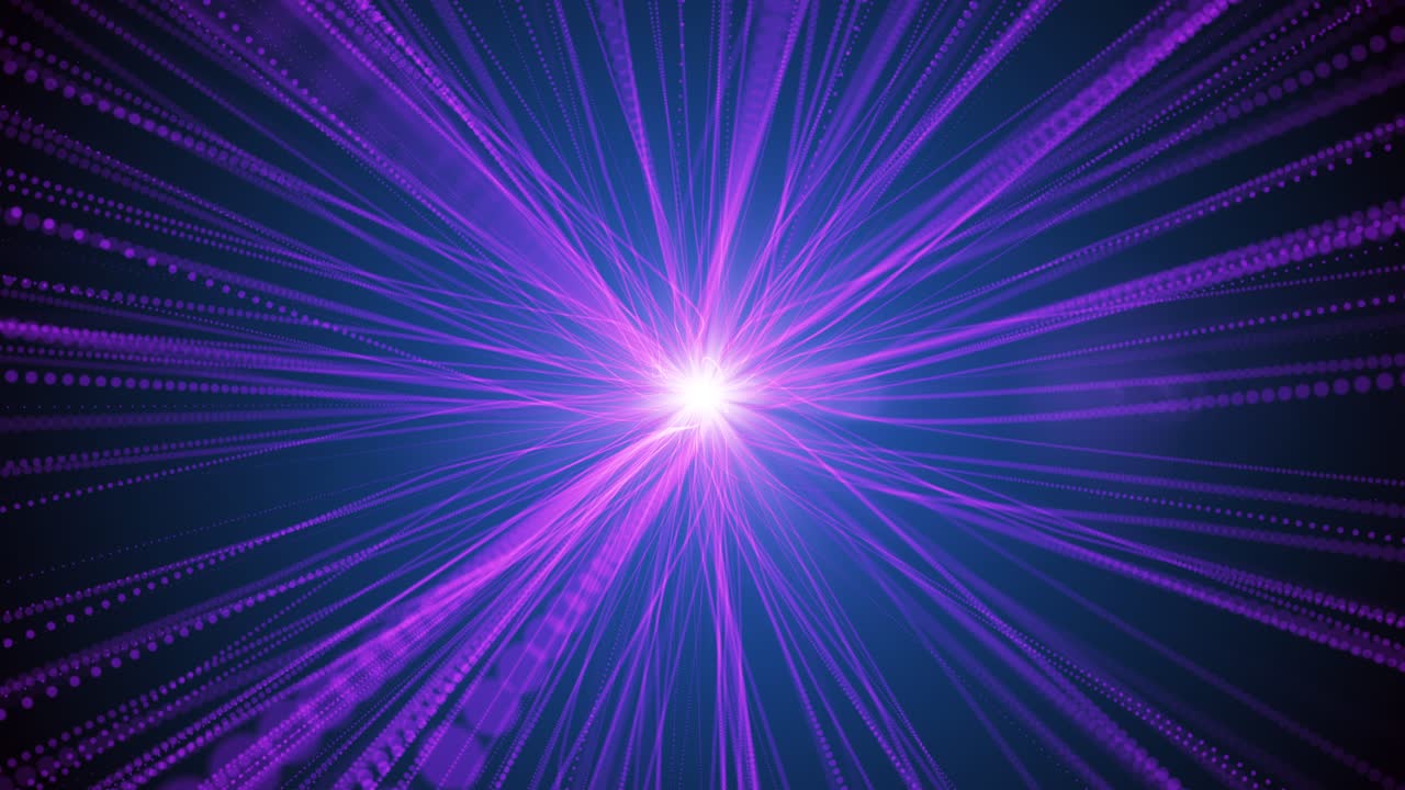 líneas y puntos brillantes abstractos púrpuras y rosas