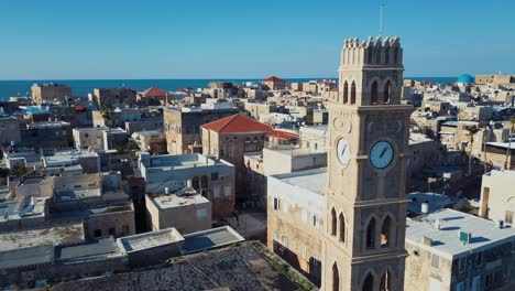 city akko, israel, aerial view