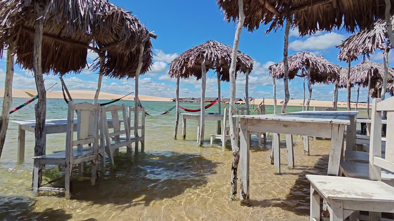 the large lagoon of jericoacoara in brazil
