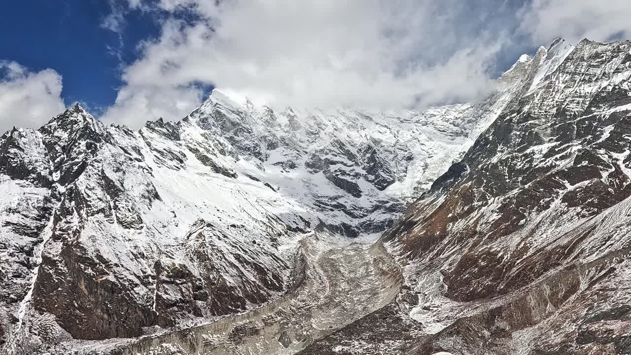 tunning panoramic views from the summit of Kyanjin Ri in the high-altitude Himalayas, Nepal